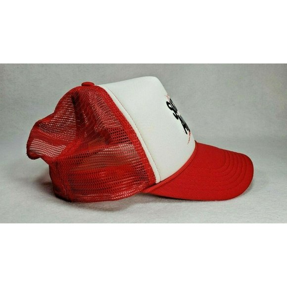 Sucktown Alaska (C.Dirkes) RED Mesh Foam Trucker Hat Rope 5-Panel Snap Back Cap - Picture 5 of 7